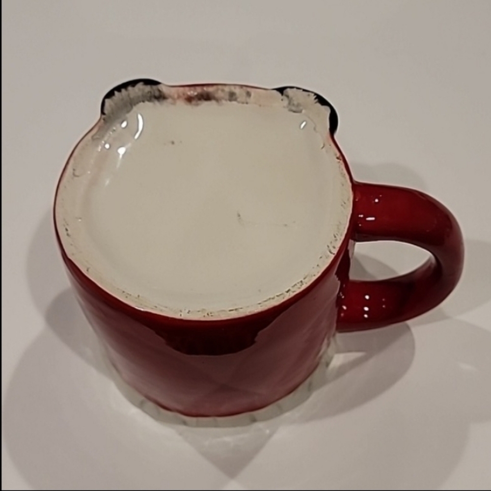Bo's Artisan Attic Santa With A Gift Holiday Large Coffee Mug Red Green - Picture 5 of 7